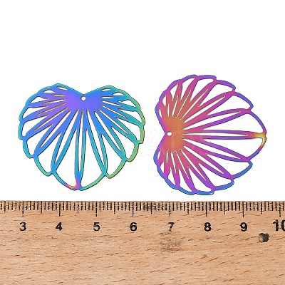 201 Stainless Steel Filigree Pendants SA-CBA5D45-01-1