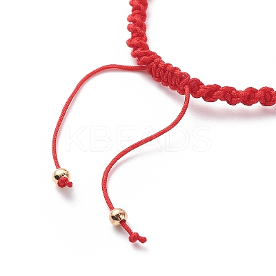 2Pcs 2 Style Nylon Braided Cord Bracelets BJEW-JB08806-1