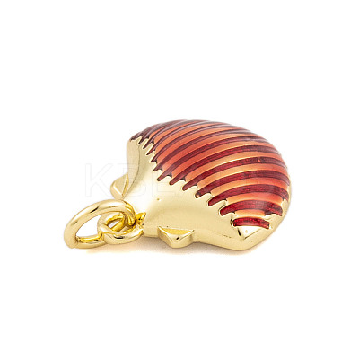 Rack Plating Brass Enamel Pendants KK-P269-09G-05-1