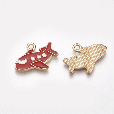 Alloy Airliner Pendants ENAM-S115-083B-1