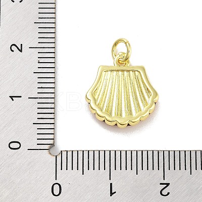 Real 18K Gold Plated Rack Plating Brass Enamel Charms KK-M293-31G-03-1