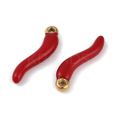 Ion Plating(IP) 304 Stainless Steel Enamel Pendants LS-STAS-Z094-01C-1