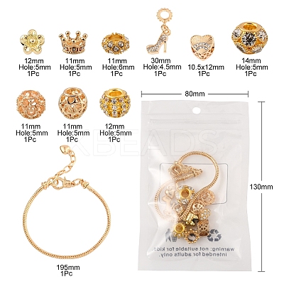 DIY European Style Bracelets Making Kit DIY-YW0005-26G-1