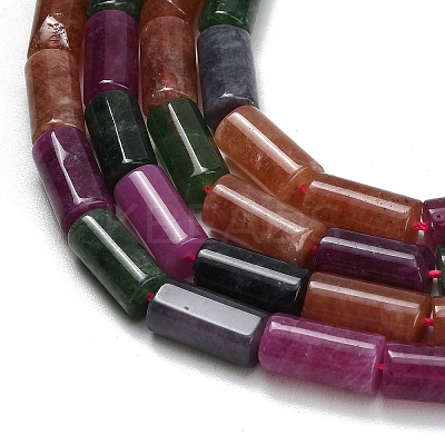 Dyed Natural Malaysia Jade Beads Strands G-C285-B01-01C-1