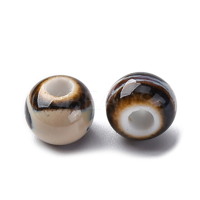 Bright Glazed Porcelain Beads PORC-D300-A02-1
