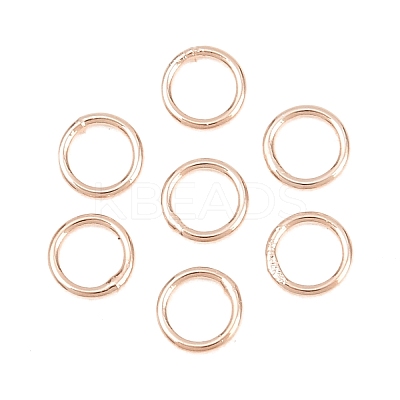 Brass Closed Jump Rings KK-D257-01RG-04-1