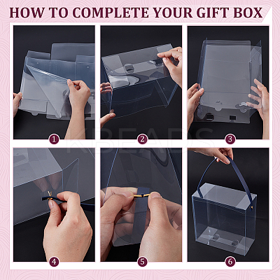Transparent Plastic Bag Gift Packaging CON-WH0085-104A-1