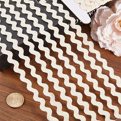 Cotton Wavy Fringe Trim Ribbon OCOR-GF0004-49F-1