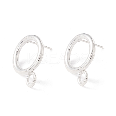 304 Stainless Steel Stud Earring Findings STAS-P308-02B-S-1