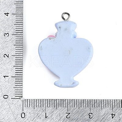 UV Plating Opaque Resin Pendants RESI-R458-04A-1