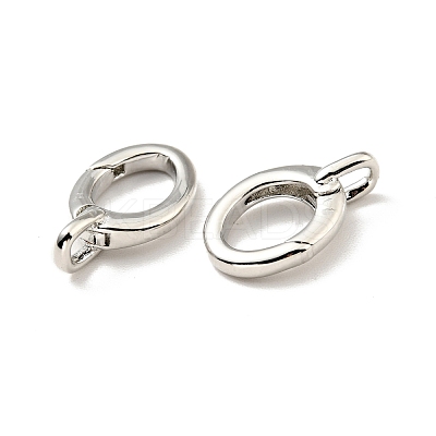 Brass Spring Gate Rings KK-G416-59P-1