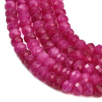 Faceted Dyed Natural White Jade Beads Strands GG-CBAE966-01A-O-1