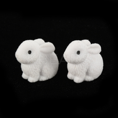 Flocky Plastic Beads X-KY-Q056-022E-1