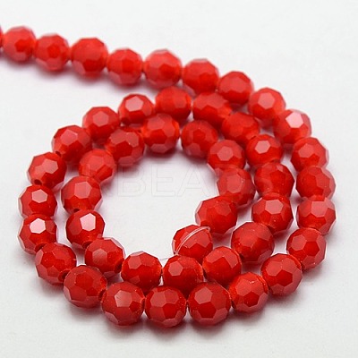 Eco-Friendly Glass Round Bead Strands EGLA-J042-4mm-M04-1