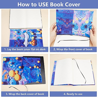 Polyester Book Covers OFST-WH0009-161-1