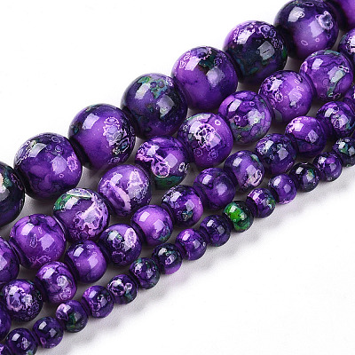 Baking Paint Glass Beads X1-DGLA-N003-8mm-A07-1