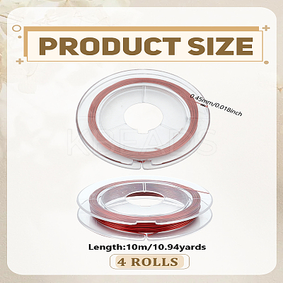 4 Rolls Tiger Tail Wire TWIR-LP0001-17A-02-1