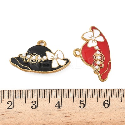 304 Stainless Steel Enamel Pendants STAS-I346-55G-1