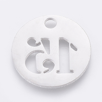 Non-Tarnish 304 Stainless Steel Pendants STAS-F233-15-P-1