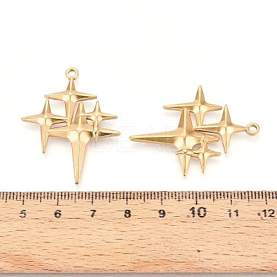 304 Stainless Steel Pendants STAS-T065-05G-1
