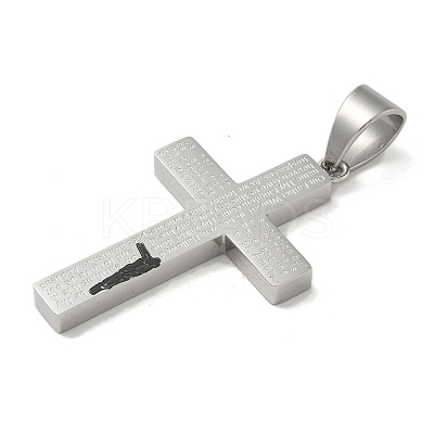 304 Stainless Steel Pendants STAS-G346-22PEB-1