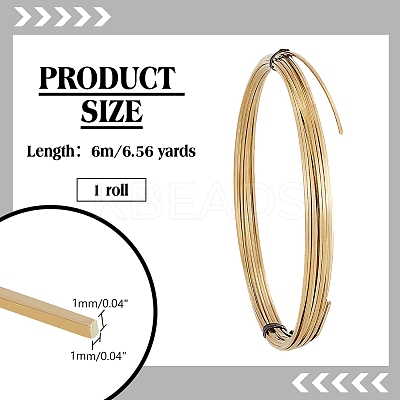Brass Craft Wire CWIR-WH0007-19D-G-1