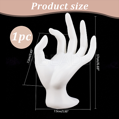 PVC Rings Display Stands ODIS-WH0061-41B-1