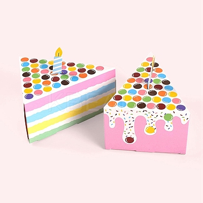 Trangle Cake Paper Candy Boxes PW-WG66127-01-1