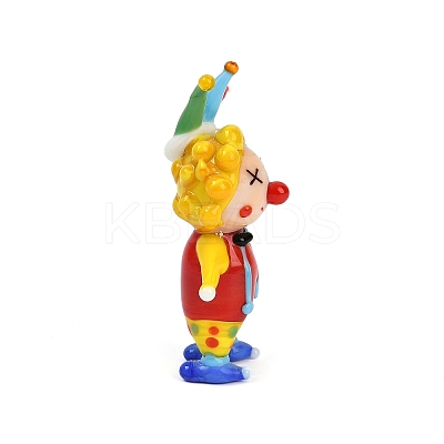 Handmade Lampwork Clown Display Decorations LAMP-Q005-12B-1