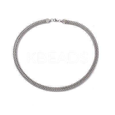 Non-Tarnish 304 Stainless Steel Snake Chain Necklace with Lobster Claw Clasps for Men Women STAS-K249-03C-P-1