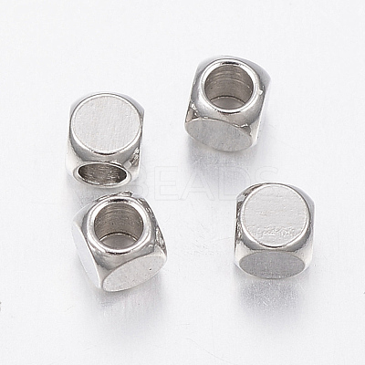 Tarnish Resistant 304 Stainless Steel Beads STAS-H426-02-3MM-1