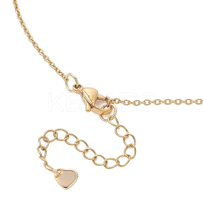 Brass Micro Pave Clear Cubic Zirconia Tortoise Pendant 304 Stainless Steel Cable Chain Necklaces for Women NJEW-JN05903-01-1