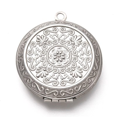 Tarnish Resistant 316 Stainless Steel Locket Pendants STAS-P268-10P-1