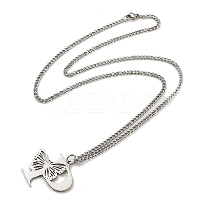 201 Stainless Steel Necklaces NJEW-Q336-01P-P-1