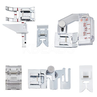 6Pcs 6 Styles Alloy Domestic Sewing Machine Presser Foot FIND-HY0003-13-1