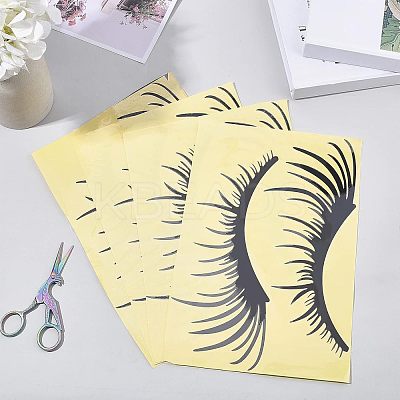 Waterproof PET Eyelashes Decoration Sticker DIY-WH0273-33-1