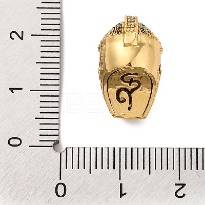 Helmet Shape Rack Plating Brass with Cubic Zirconia Beads LS-KK-S406-15C-1