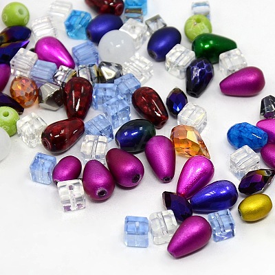 Mixed Glass Loose Beads GLAA-X0002-1