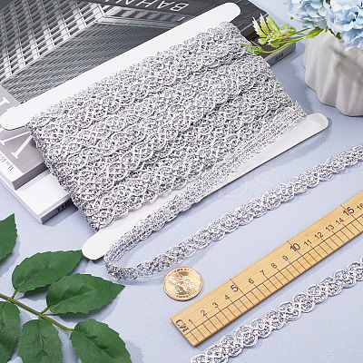 15 Yards Polyester Floral Lace Trim OCOR-GF0002-82-1