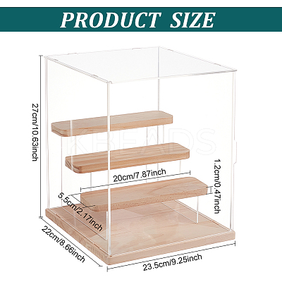 Assembled Acrylic Model Toy Display Box ODIS-WH0029-42-1