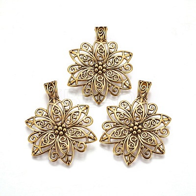 Tibetan Style Alloy Focal Pendants X-GLF9727Y-1