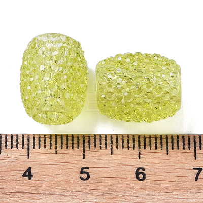 Transparent Resin European Jelly Colored Beads RESI-B025-01A-04-1