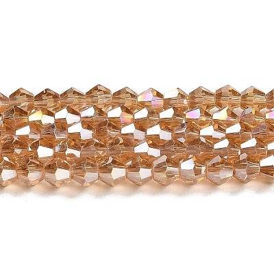 Transparent Electroplate Glass Beads Strands LS-GLAA-F029-2mm-A18-1