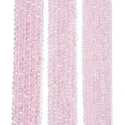 Electroplate Glass Beads Strands EGLA-A044-T8mm-B10-1