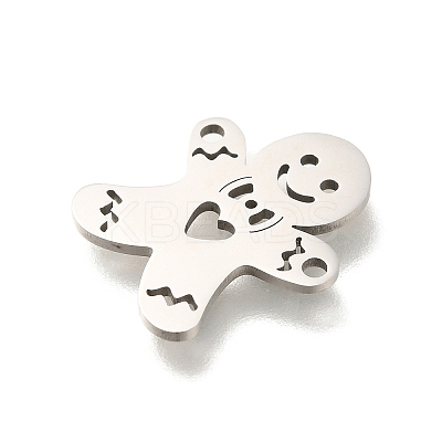 201 Stainless Steel Laser Cut Connector Charms X-STAS-R132-10P-1