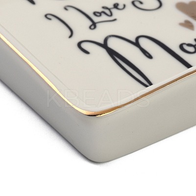 Porcelain Jewelry Holder Tray AJEW-G032-01B-1
