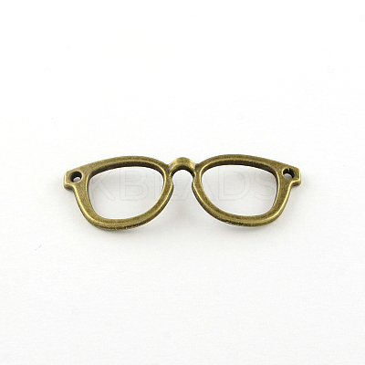 Glasses/Spectacles Tibetan Style Alloy Pendants TIBEP-R344-77AB-LF-1
