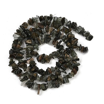 Natural Green Rutilated Quartz Beads Strands G-Q060-C03-1
