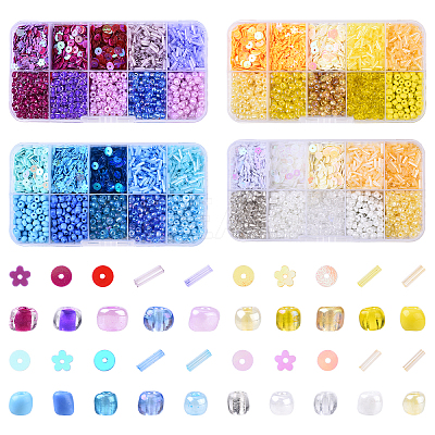 Diy Paillette and Seeds Beads Kits DIY-YW0017-31A-1
