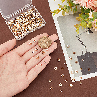 180Pcs 9 Styles Brass Spacer Beads KK-PH0005-68-1